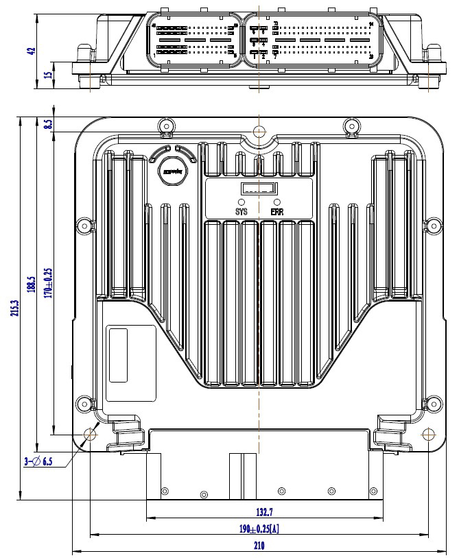 IMC T7547控制器安装尺寸