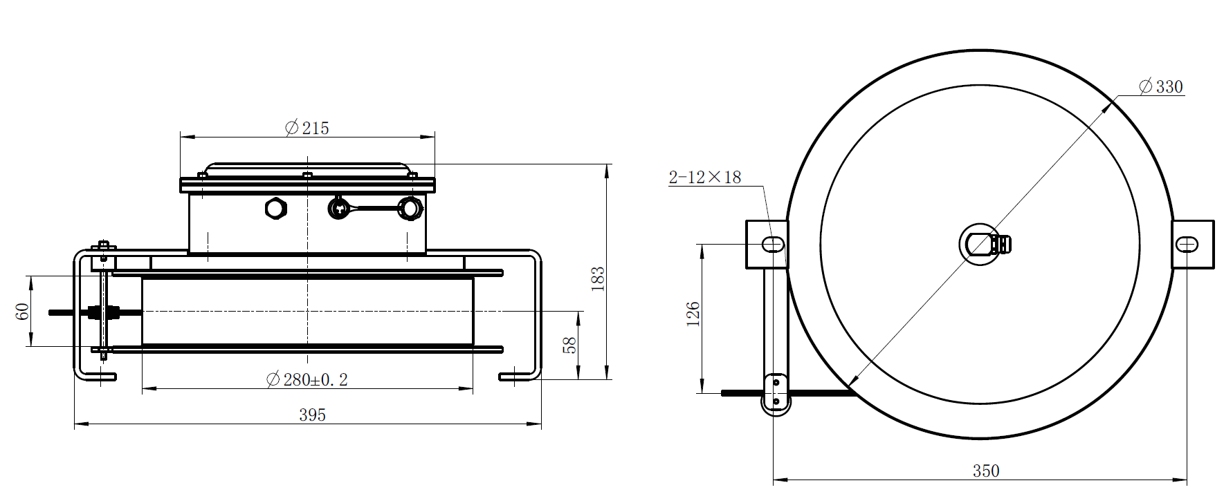 LG35M长度传感器安装尺寸