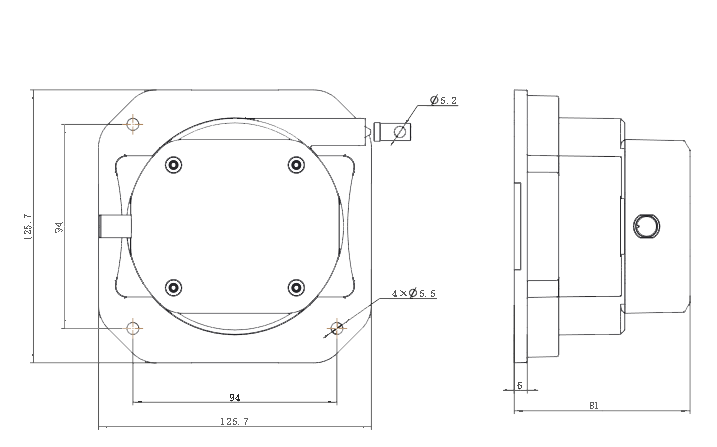 LG12M长度传感器安装尺寸