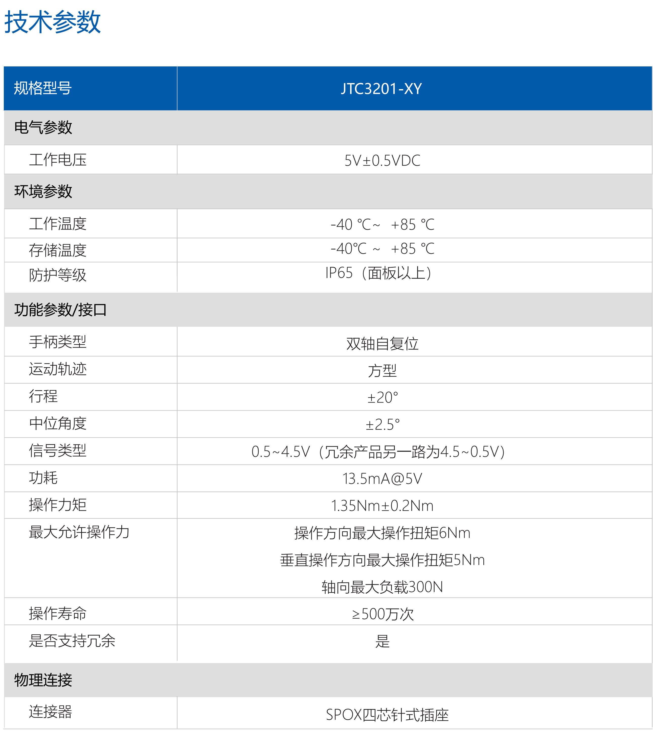 手柄JTC3201-XY