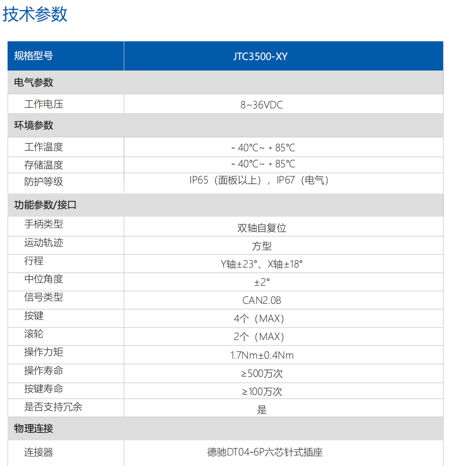 手柄JTC3500-XY